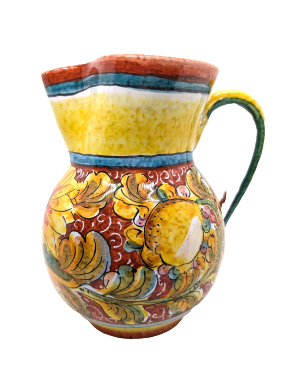 Umbria Girasole Hand-Painted Pitcher - Made in Italy